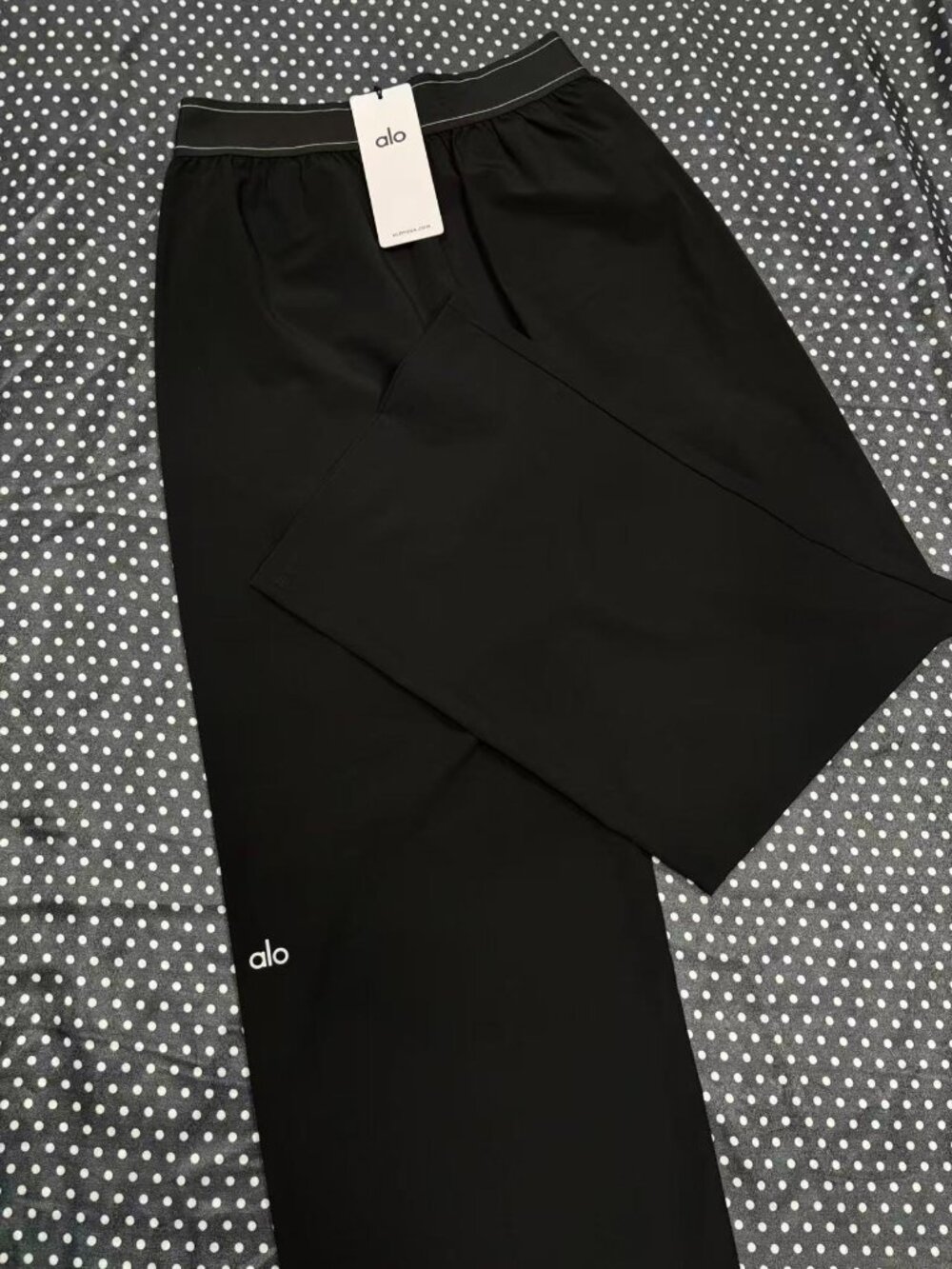 Alo Yoga Suit Up Trouser Black (Regular 30 Inseam) Premium Straight-Leg Trousers - Picture 3 of 10